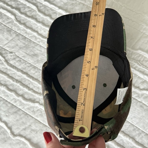 Camo Wool Blend Baseball Cap Green Hunting Sports Utility Work Wear Outdoors - Picture 3 of 5